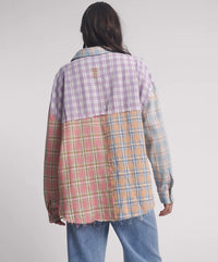 ONE TEASPOON - Patchwork Check Shirt