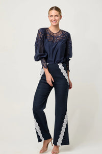 ONCE WAS - Mirador Cotton Silk Blouse