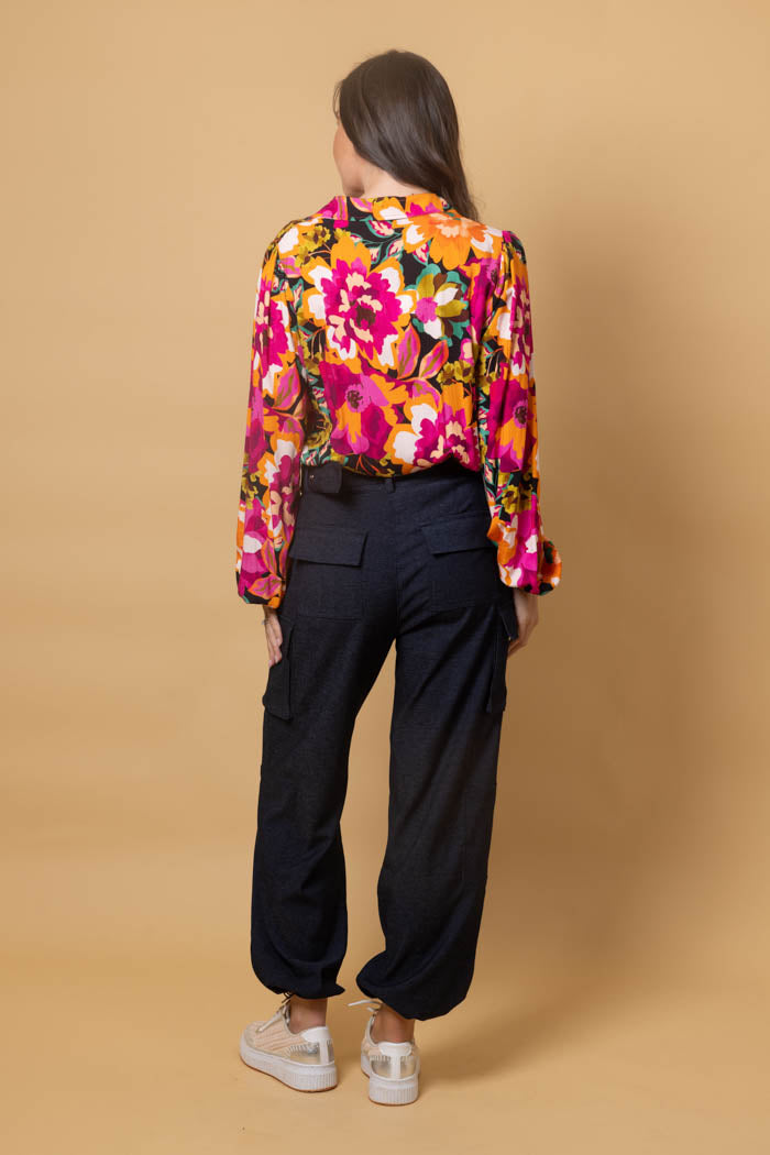 CHARLO - Bronte Cargo Pant Navy