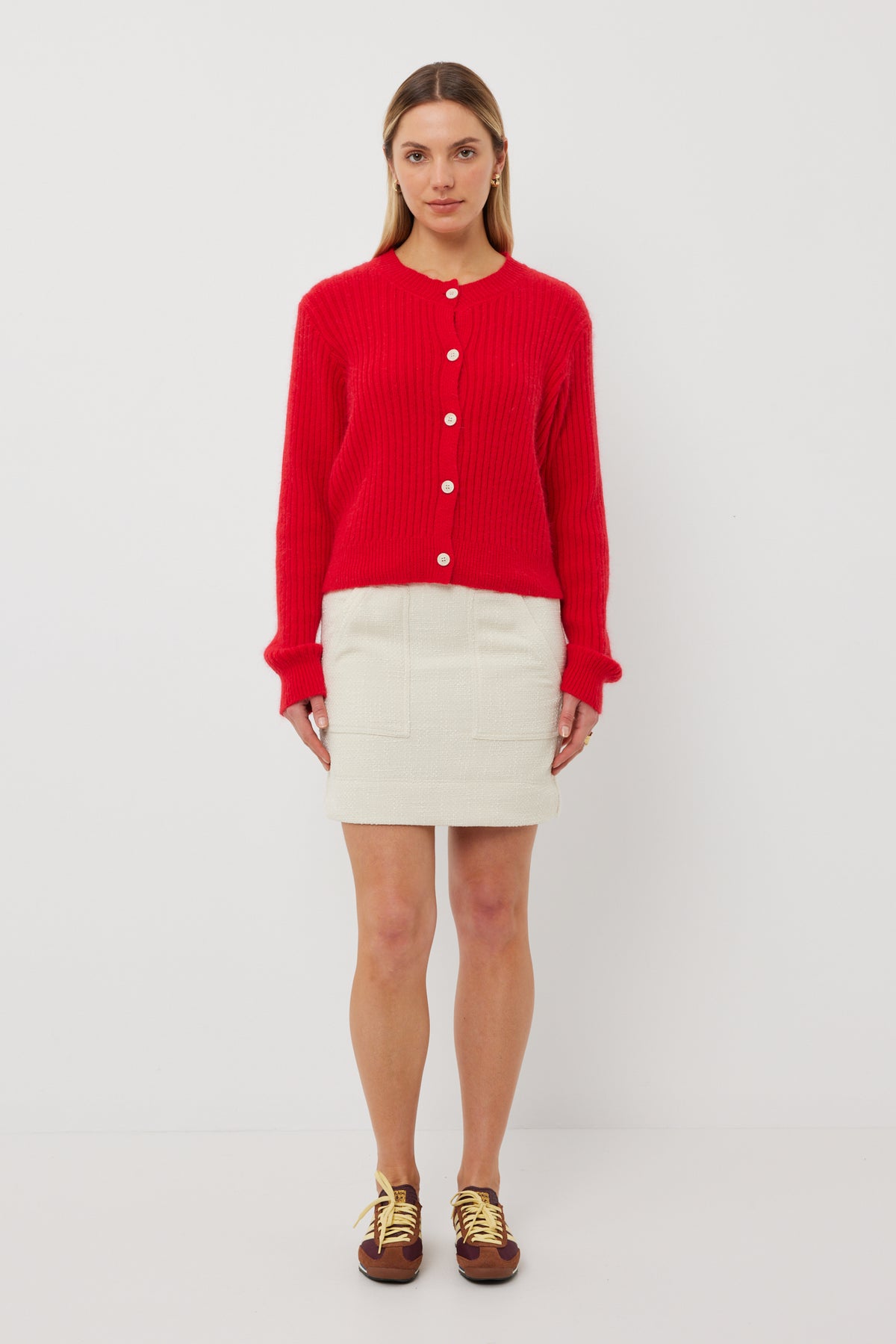 TUESDAY LABEL - Candy Cardi (Red Mohair)
