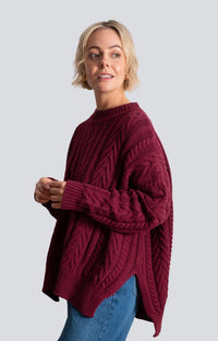 MAXTED - Soft touch cable pullover