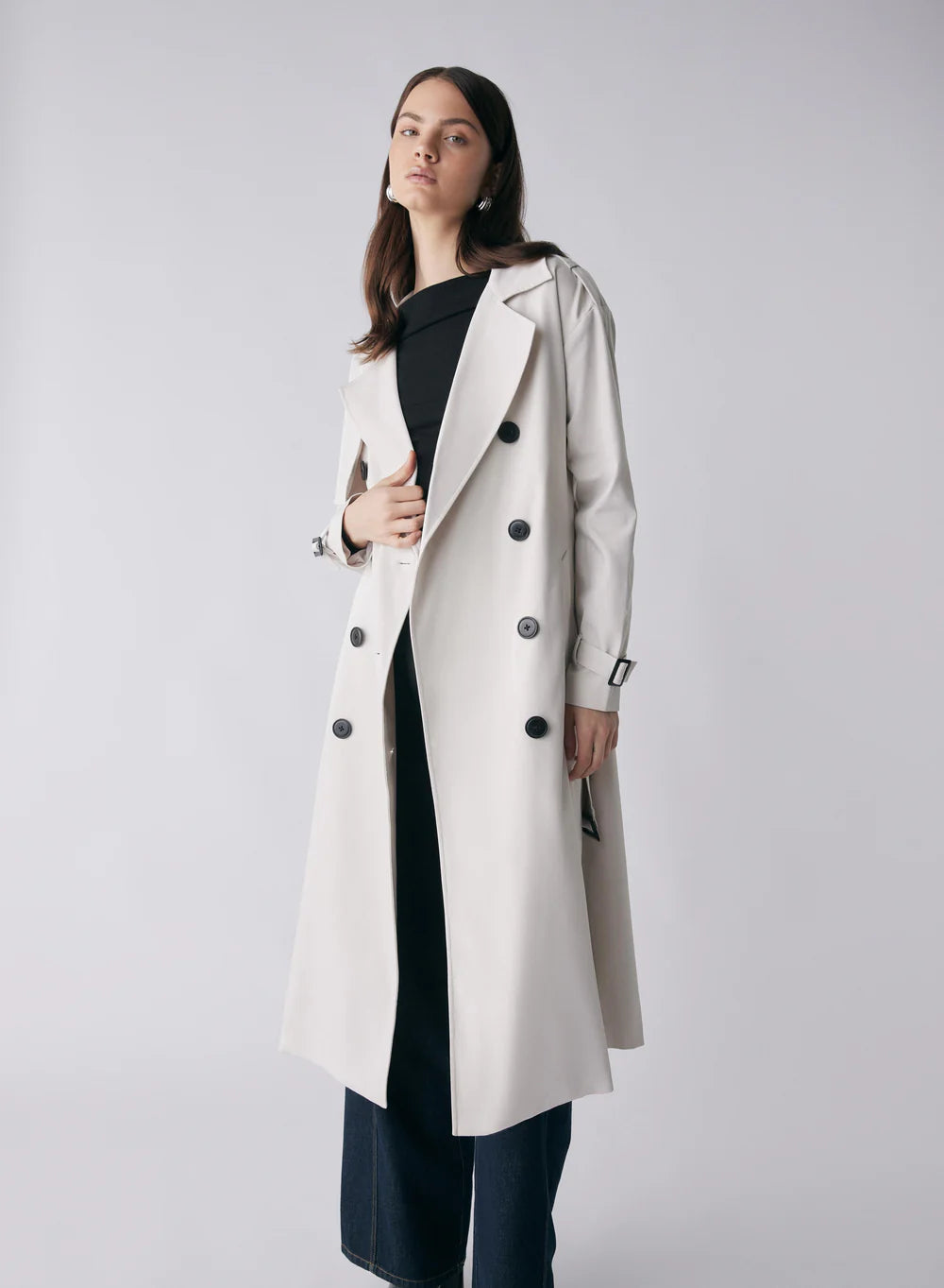 ESMAEÉ - Avenue Trench Coat (Chalk)