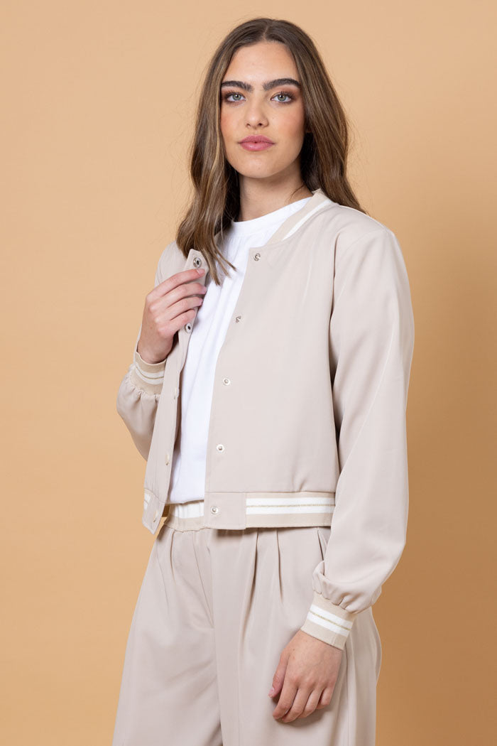 AMAYA - Ashlee Bomber (Beige)