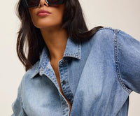 ONE TEASPOON - Drawstring Denim Shirt