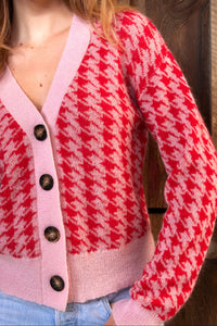 TUESDAY LABEL - Houndstooth Cardi