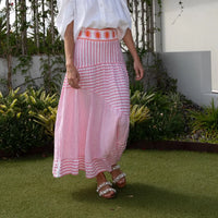 LUONI - Simone Skirt (Pink Starline)