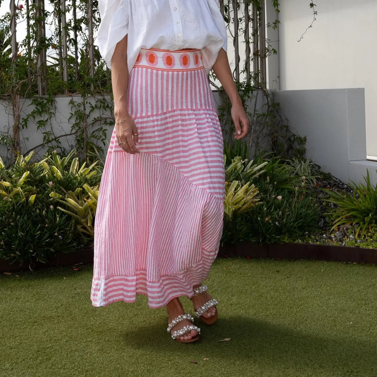 LUONI - Simone Skirt (Pink Starline)
