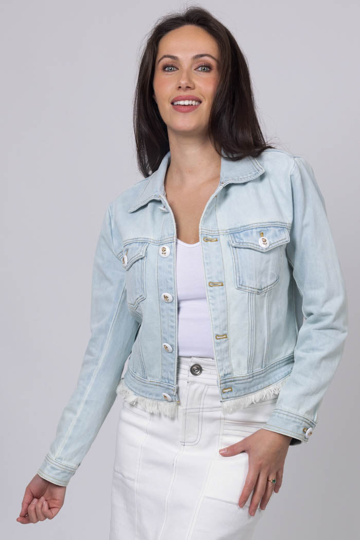 HONEY DENIM - Tasha Denim Jacket Light Blue