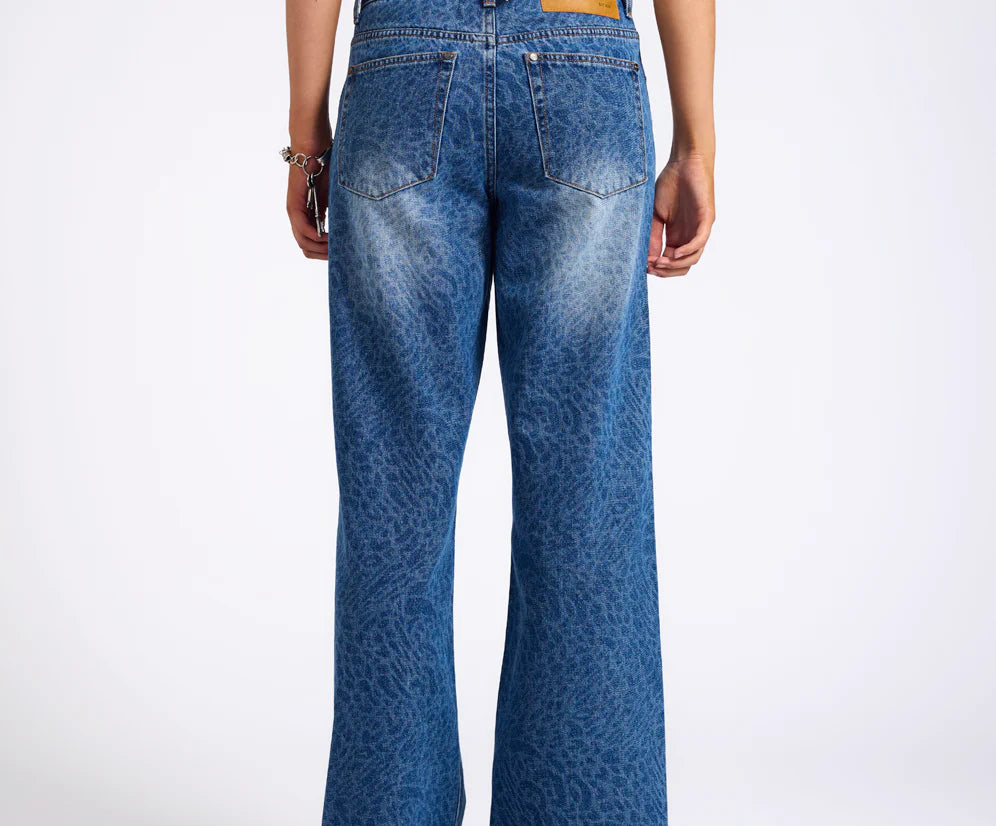 ONE TEASPOON - Jackson Mid Waist (Blue Animal)
