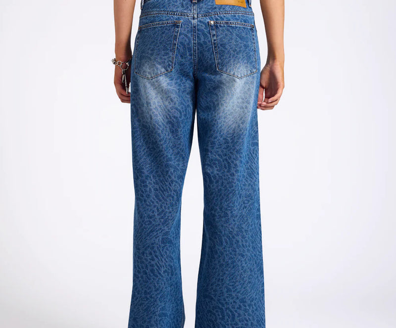 ONE TEASPOON - Jackson Mid Waist (Blue Animal)