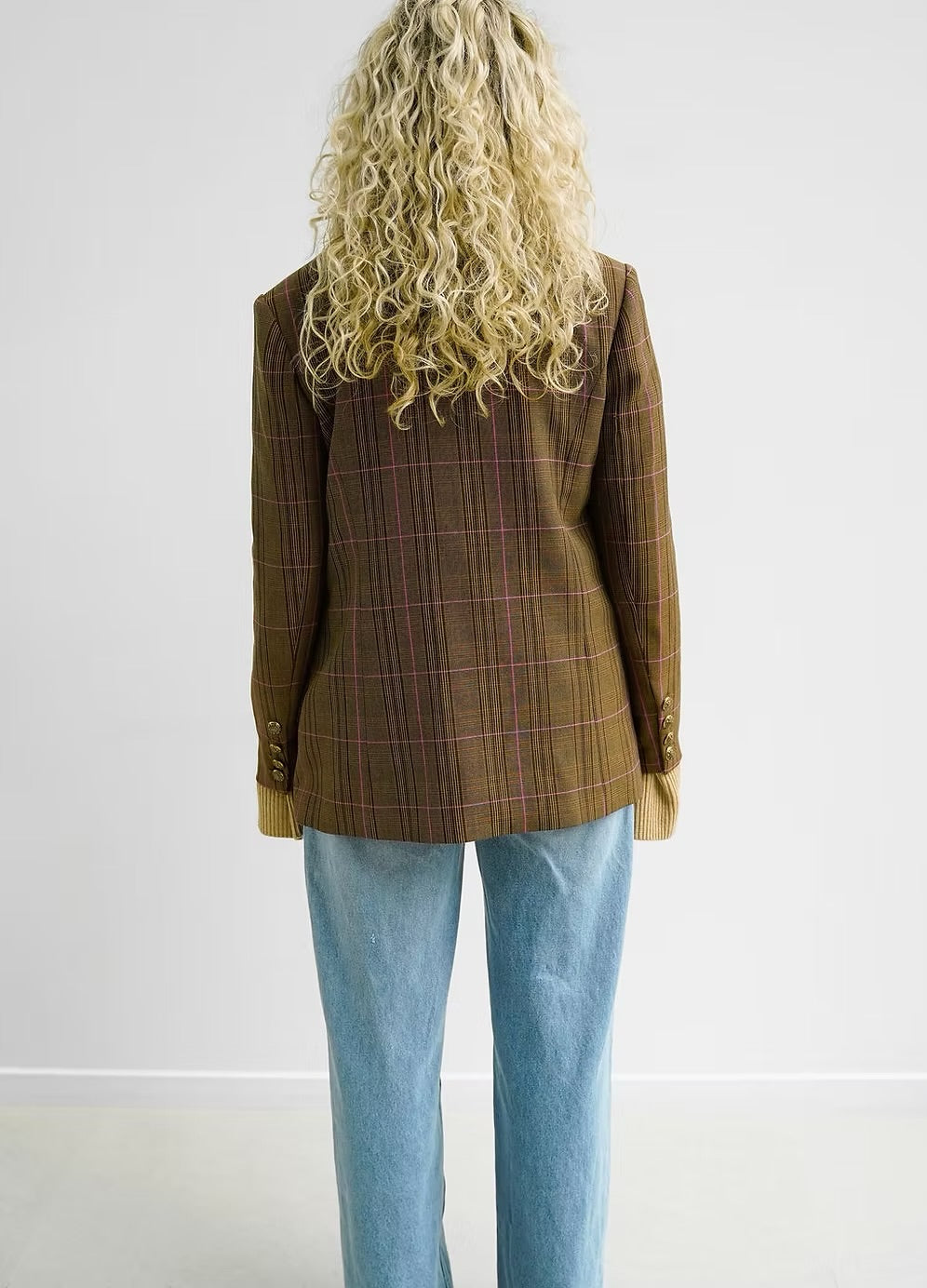 HARLEM - Charlotte Blazer (Brown Plaid)