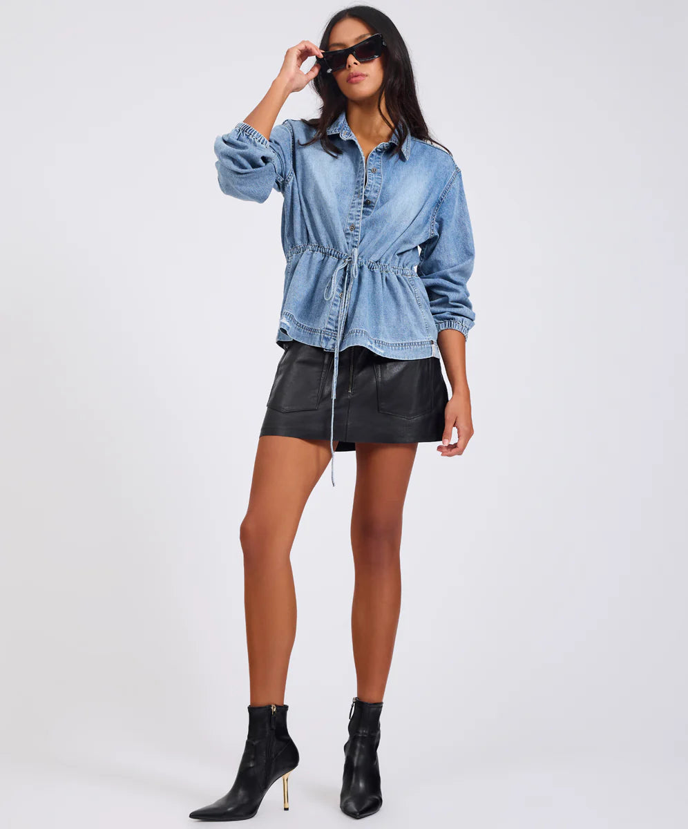 ONE TEASPOON - Drawstring Denim Shirt
