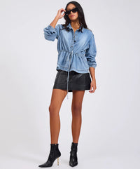 ONE TEASPOON - Drawstring Denim Shirt