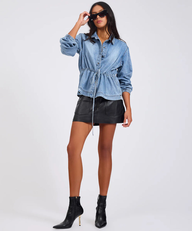 ONE TEASPOON - Drawstring Denim Shirt