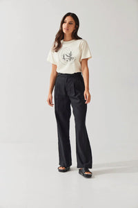 TUESDAY LABEL - Olympia Pant (Black Linen)