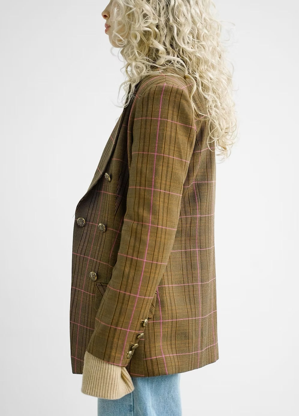 HARLEM - Charlotte Blazer (Brown Plaid)