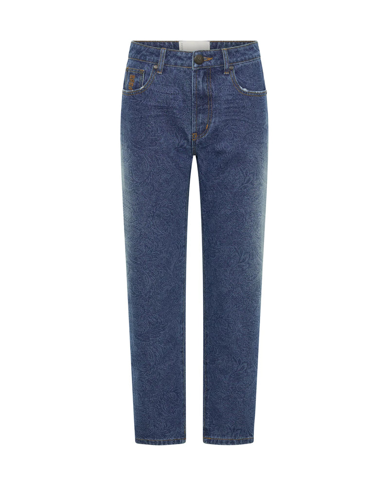 ONE TEASPOON - Slims High Waist (Blue Paisley)