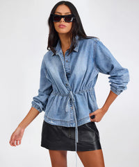 ONE TEASPOON - Drawstring Denim Shirt