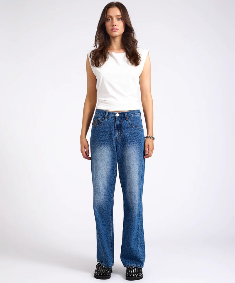 ONE TEASPOON - Jackson Mid Waist (Blue Animal)