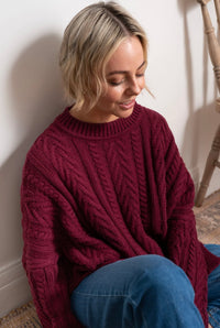 MAXTED - Soft touch cable pullover