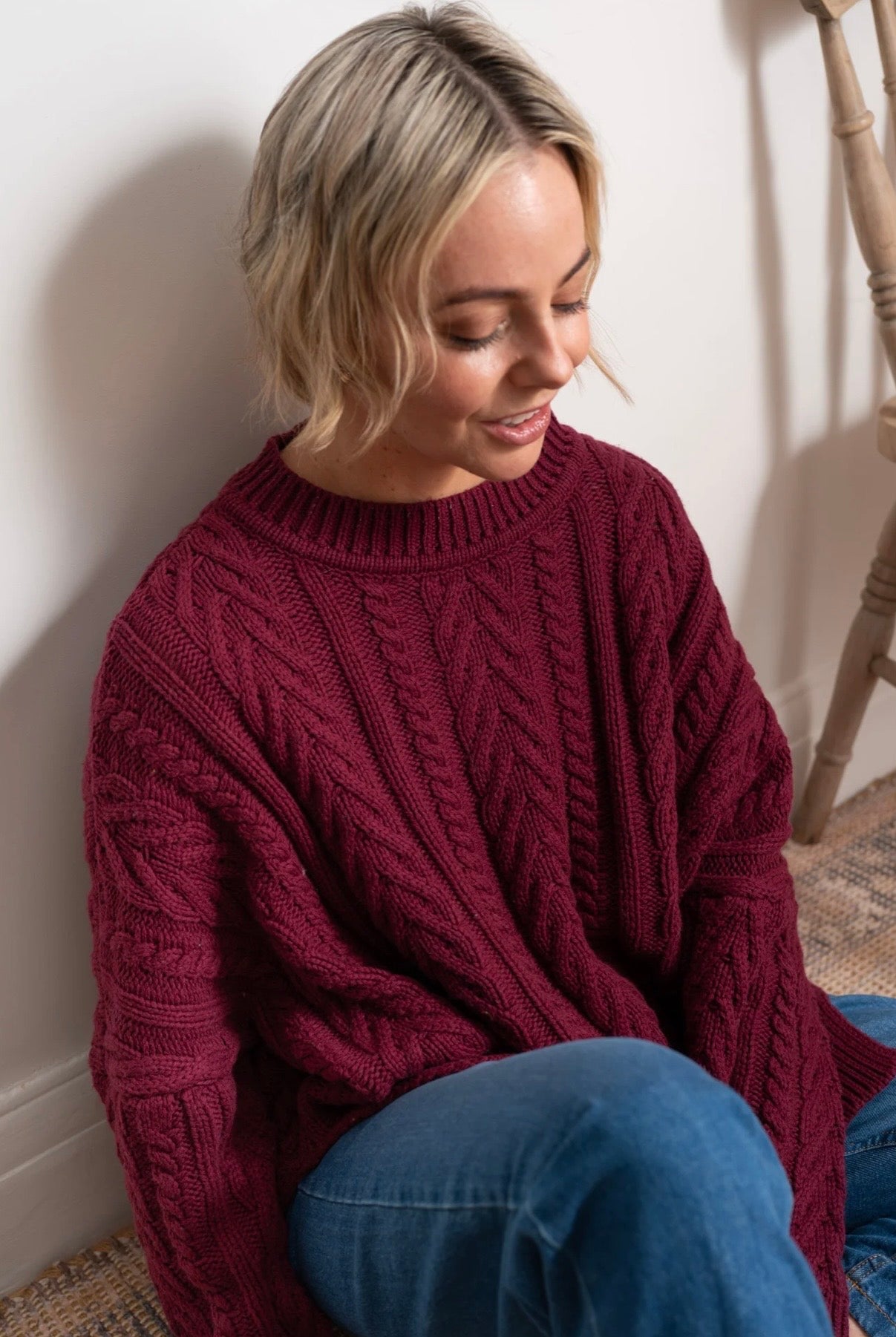 MAXTED - Soft touch cable pullover