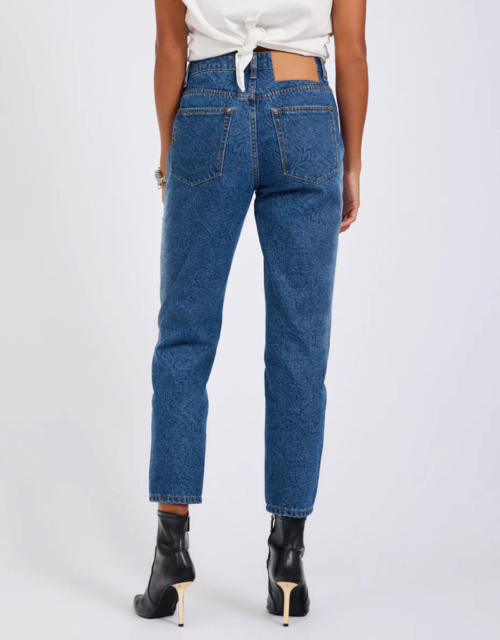 ONE TEASPOON - Slims High Waist (Blue Paisley)