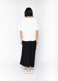 BLACKLIST - Dallas Top White with Black trim