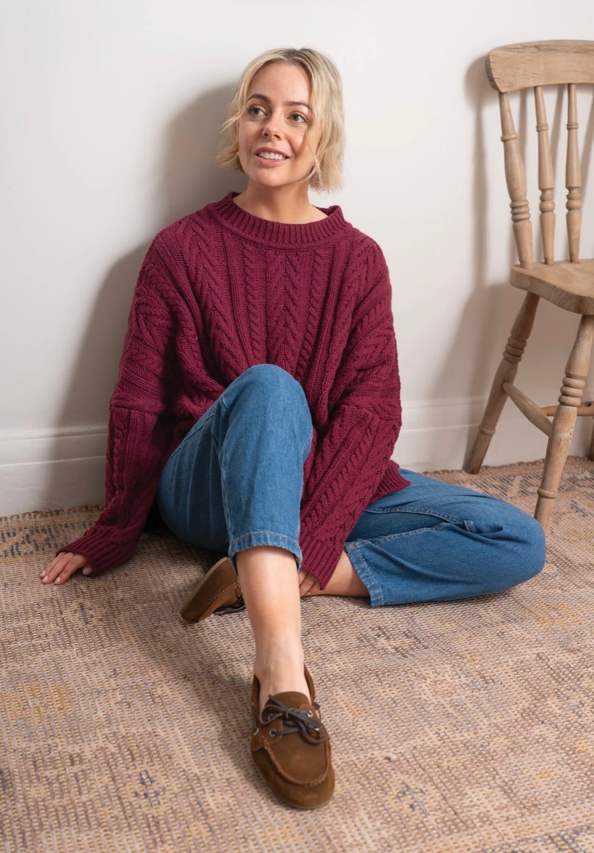 MAXTED - Soft touch cable pullover