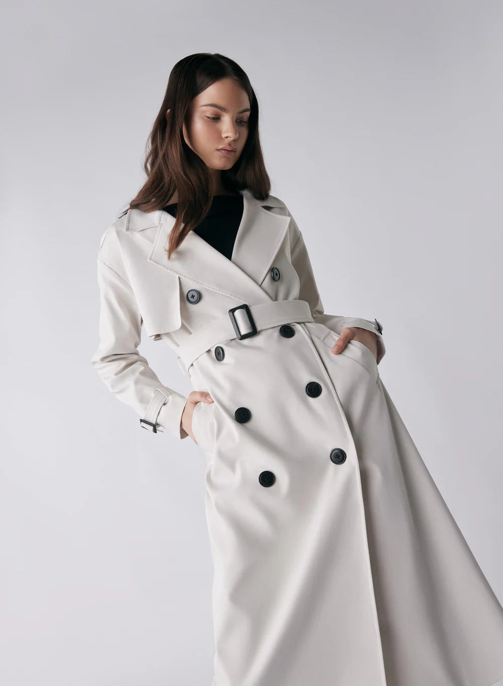 ESMAEÉ - Avenue Trench Coat (Chalk)