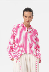 BLACKLIST - Flora Shirt (Pink Stripe)
