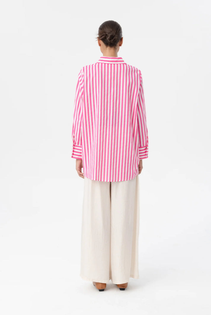 BLACKLIST - Flora Shirt (Pink Stripe)