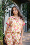 AUGUSTINE - SASKIA SHIRT PAISLEY FLURO PINK